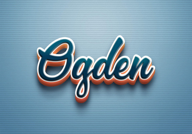 Free photo of Cursive Name DP: Ogden