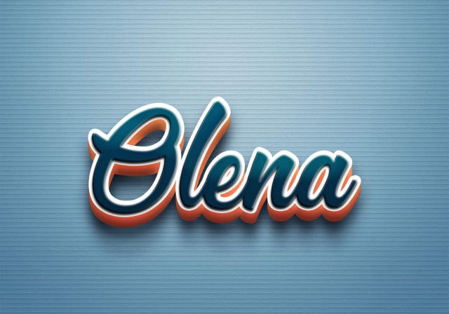 Free photo of Cursive Name DP: Olena