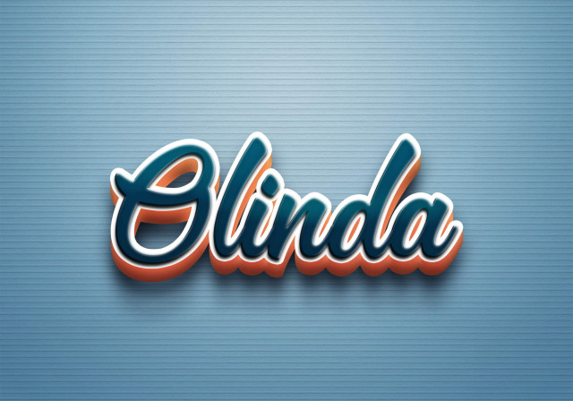 Free photo of Cursive Name DP: Olinda