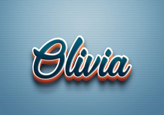 Free photo of Cursive Name DP: Olivia