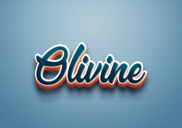 Free photo of Cursive Name DP: Olivine