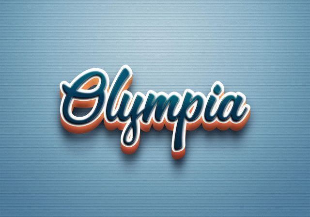 Free photo of Cursive Name DP: Olympia