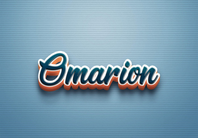 Free photo of Cursive Name DP: Omarion