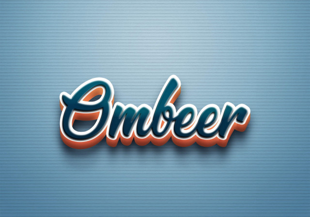 Free photo of Cursive Name DP: Ombeer