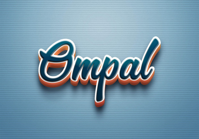 Free photo of Cursive Name DP: Ompal