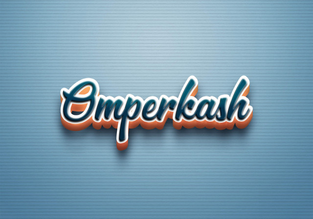 Free photo of Cursive Name DP: Omperkash