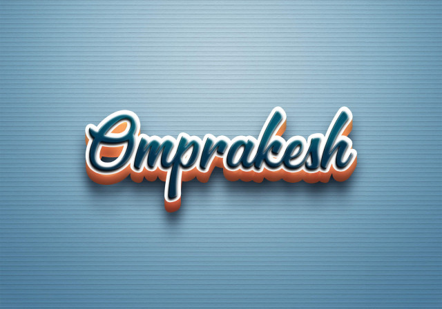 Free photo of Cursive Name DP: Omprakesh