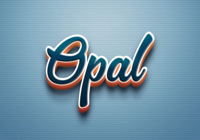 Free photo of Cursive Name DP: Opal