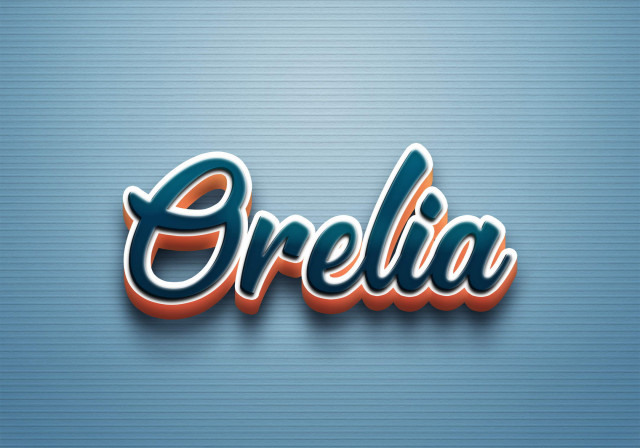 Free photo of Cursive Name DP: Orelia