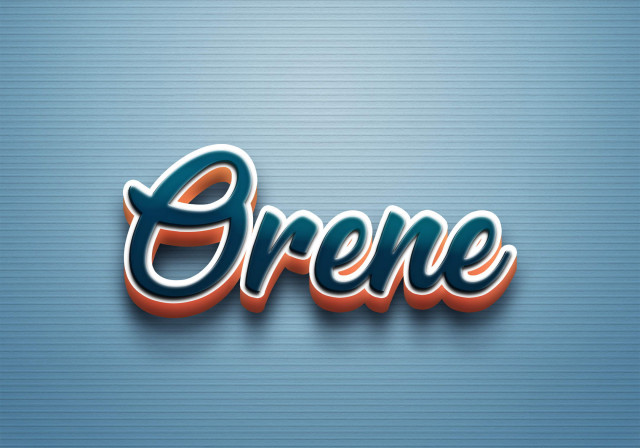 Free photo of Cursive Name DP: Orene