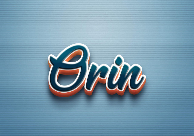 Free photo of Cursive Name DP: Orin