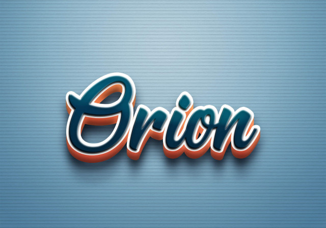 Free photo of Cursive Name DP: Orion