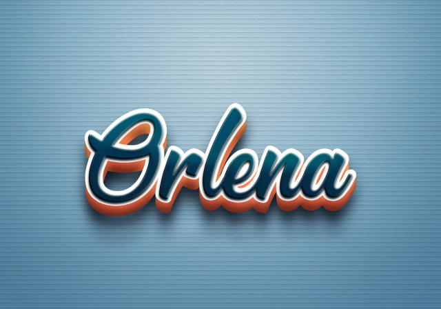 Free photo of Cursive Name DP: Orlena