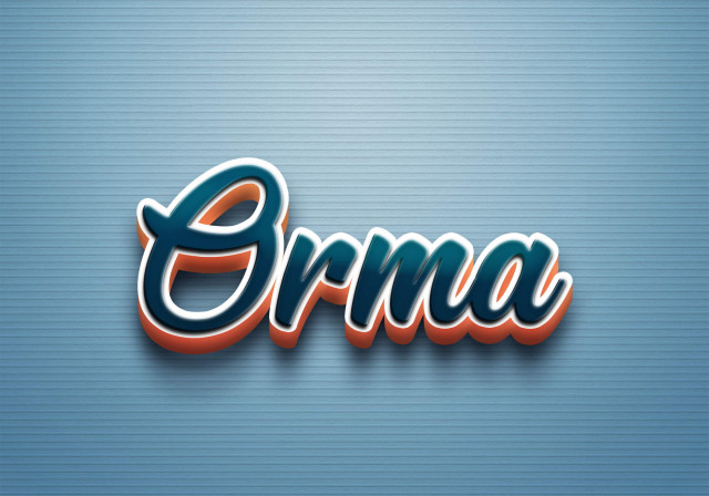 Free photo of Cursive Name DP: Orma