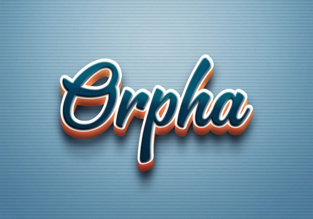 Free photo of Cursive Name DP: Orpha