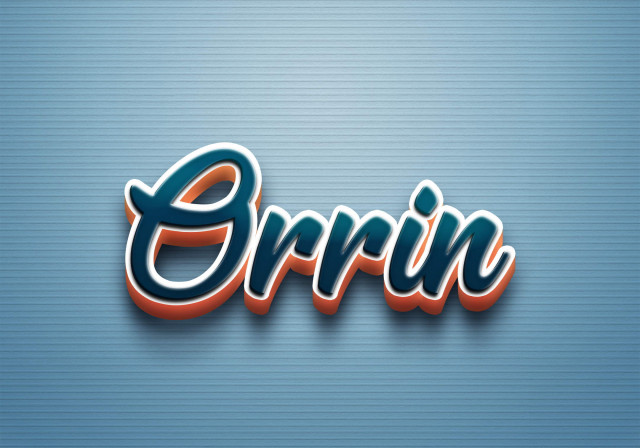 Free photo of Cursive Name DP: Orrin