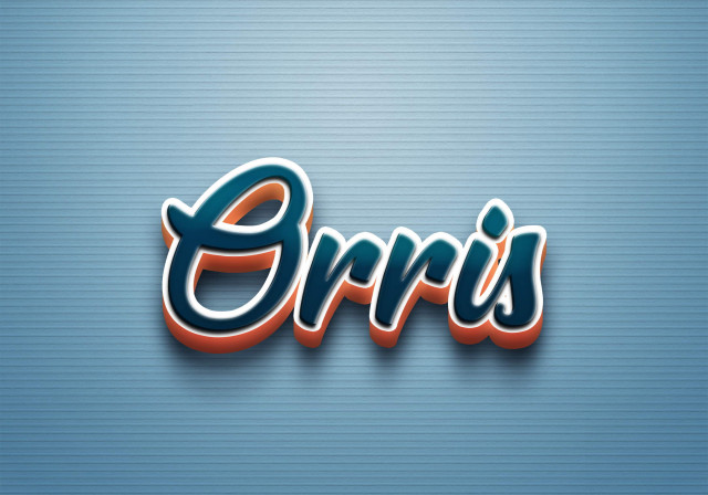 Free photo of Cursive Name DP: Orris