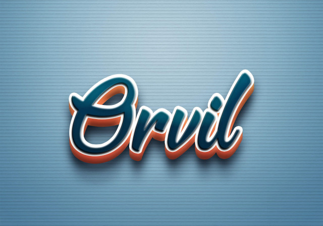 Free photo of Cursive Name DP: Orvil