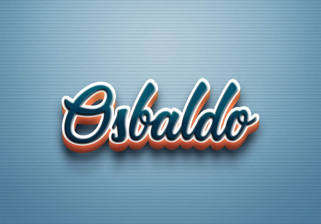 Free photo of Cursive Name DP: Osbaldo
