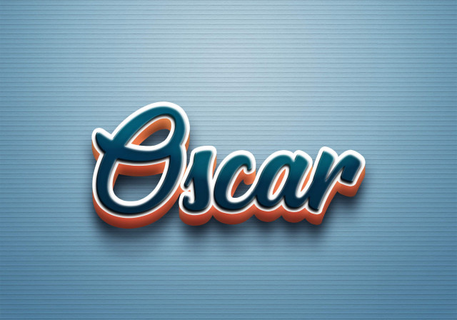 Free photo of Cursive Name DP: Oscar