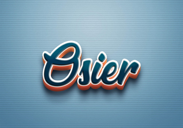 Free photo of Cursive Name DP: Osier