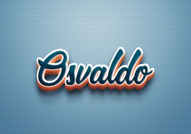 Free photo of Cursive Name DP: Osvaldo
