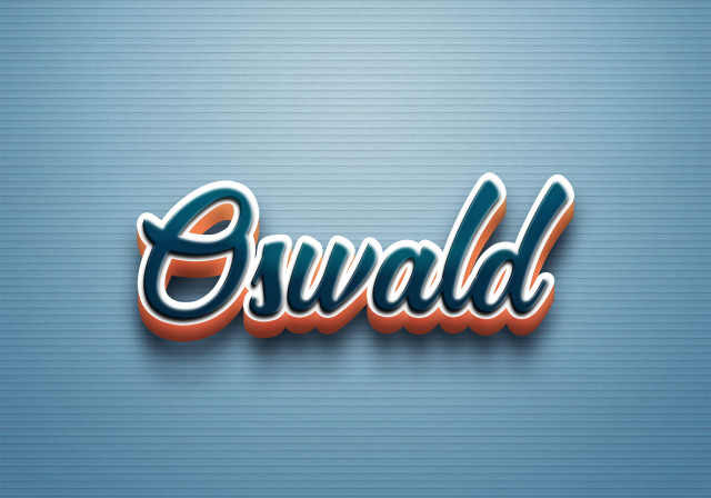 Free photo of Cursive Name DP: Oswald