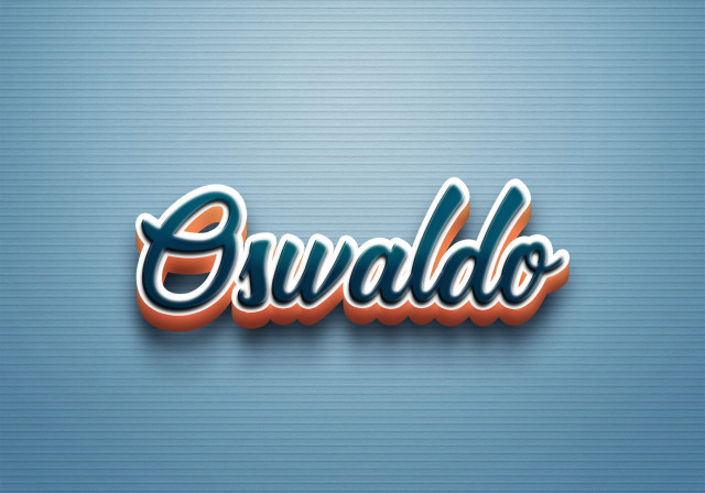 Free photo of Cursive Name DP: Oswaldo