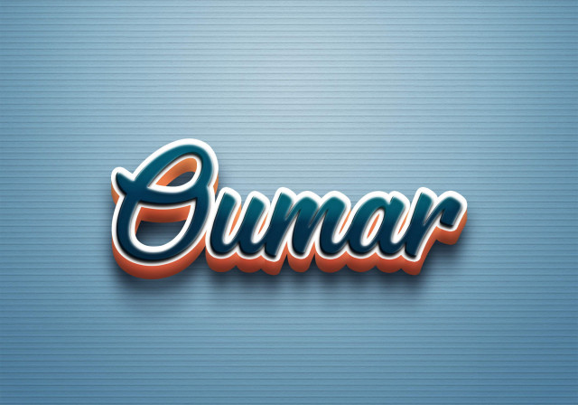 Free photo of Cursive Name DP: Oumar