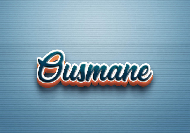 Free photo of Cursive Name DP: Ousmane