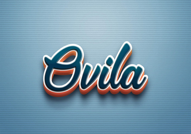 Free photo of Cursive Name DP: Ovila