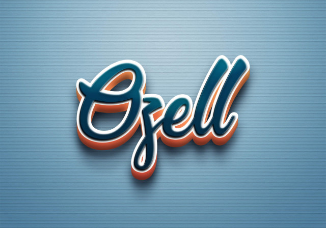 Free photo of Cursive Name DP: Ozell