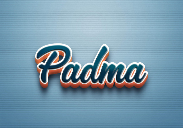 Free photo of Cursive Name DP: Padma