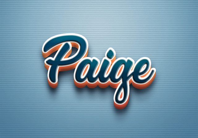 Free photo of Cursive Name DP: Paige