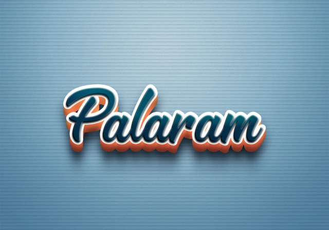 Free photo of Cursive Name DP: Palaram