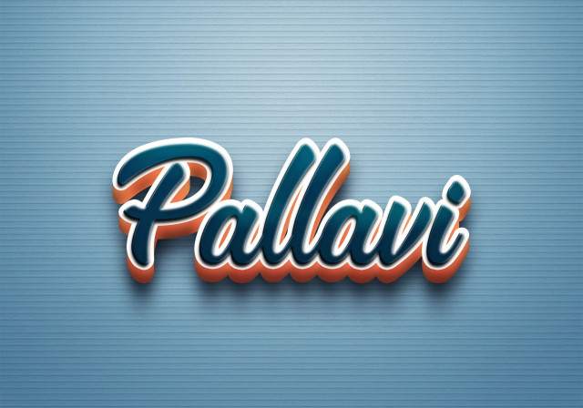 Free photo of Cursive Name DP: Pallavi