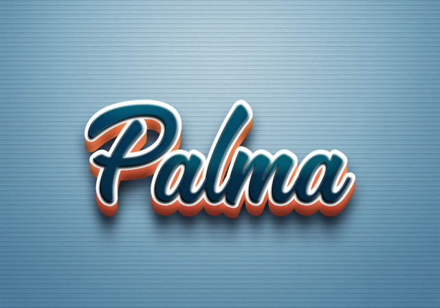 Free photo of Cursive Name DP: Palma