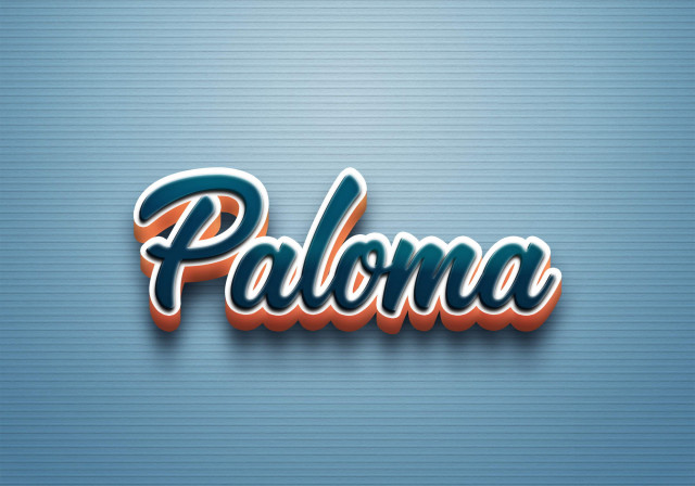 Free photo of Cursive Name DP: Paloma