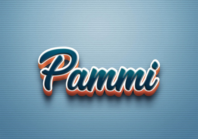 Free photo of Cursive Name DP: Pammi