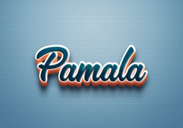 Free photo of Cursive Name DP: Pamala