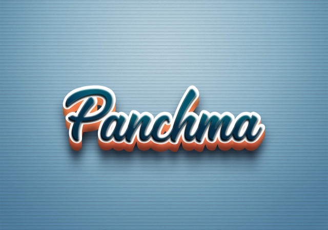 Free photo of Cursive Name DP: Panchma