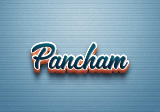 Free photo of Cursive Name DP: Pancham