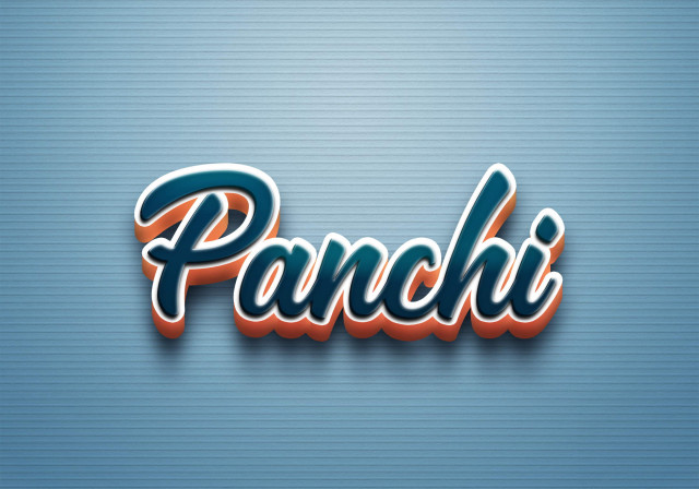 Free photo of Cursive Name DP: Panchi