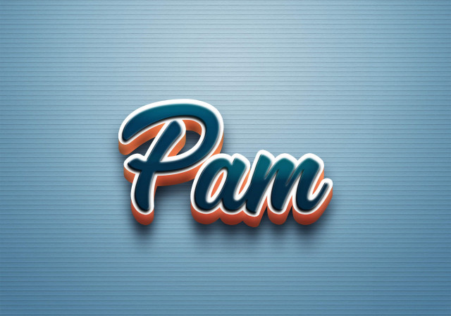 Free photo of Cursive Name DP: Pam