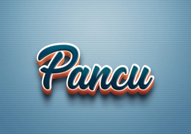 Free photo of Cursive Name DP: Pancu