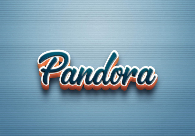 Free photo of Cursive Name DP: Pandora