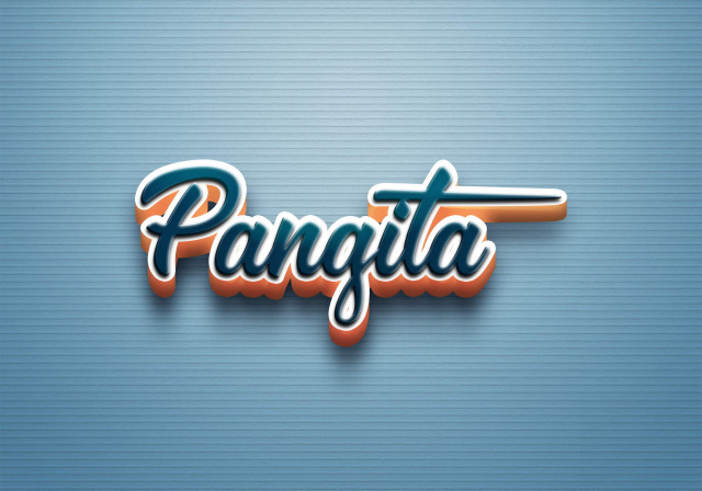 Free photo of Cursive Name DP: Pangita