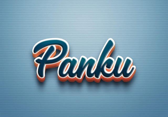 Free photo of Cursive Name DP: Panku