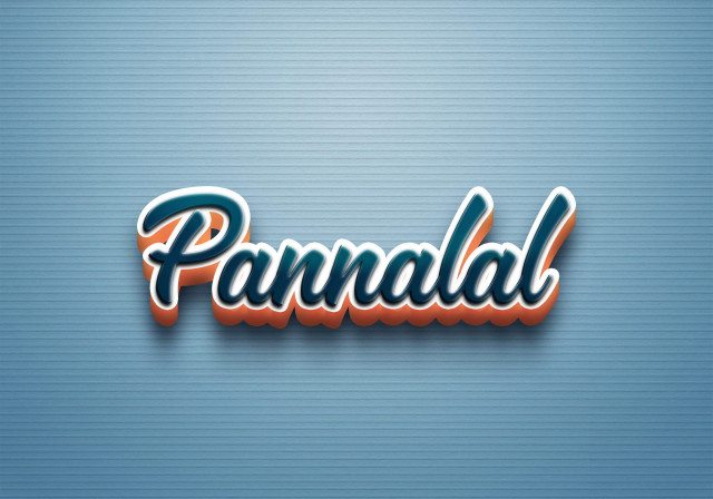 Free photo of Cursive Name DP: Pannalal