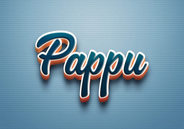 Free photo of Cursive Name DP: Pappu